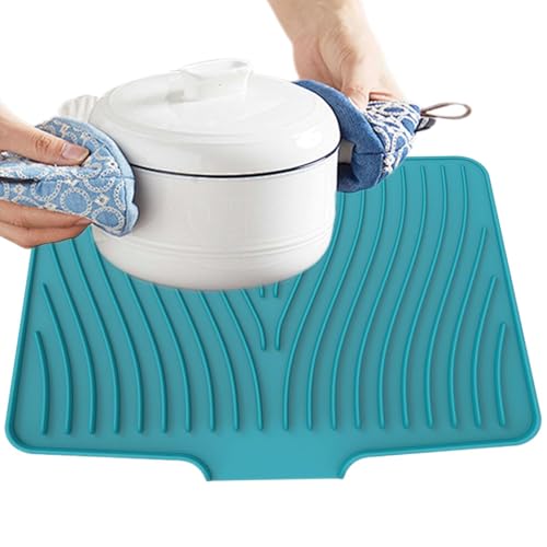 CGACCSD Matte zum Trocknen der Küche, zum Trocknen von Geschirr – Matte zum Trocknen flach aus Silikon für Theken – Schutz für Arbeitsplatten, 40 x 33 cm, rutschfestes Ablauf CGACCSD Matte zum Trocknen der Küche, zum Trocknen von Geschirr – Matte zum Trocknen flach aus Silikon für Theken – Schutz für Arbeitsplatten, 40 x 33 cm, rutschfestes Ablauf von CGACCSD