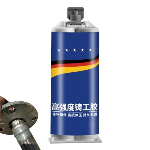 CGACCSD Metallbindefüllstoff,Flüssigmetallfüller - Gussreparaturkleber | Hochtemperaturbeständiger Flüssigmetall-Schweißfüllstoff, Metallreparaturkleber für Gusseisen, Epoxidkleber (100 g) von CGACCSD