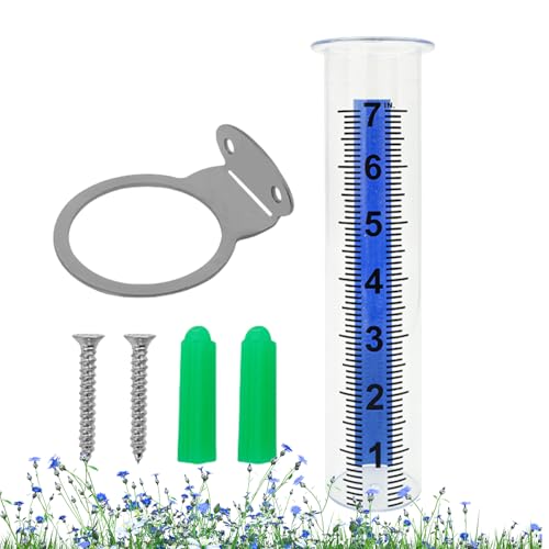CGACCSD Regenmesser Outdoor, Präzisionsinstrument Zur Niederschlagsmessung, Regenmesser Für Balkon Garten Farm Terrasse von CGACCSD