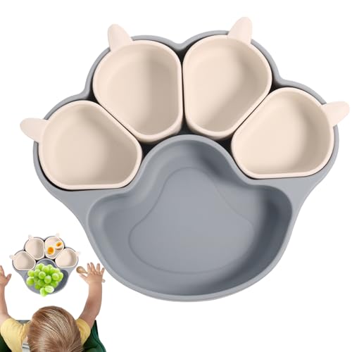 CGACCSD Saugteller für Babys, Kleinkindteller mit Saugnapf | Fütterndes Kindergeschirr mit Katzenkrallen-Design - Silikon-Essteller für Kinder mit Saugnapf für vielfältige Treffen CGACCSD Saugteller für Babys, Kleinkindteller mit Saugnapf | Fütterndes Kindergeschirr mit Katzenkrallen-Design - Silikon-Essteller für Kinder mit Saugnapf für vielfältige Treffen von CGACCSD