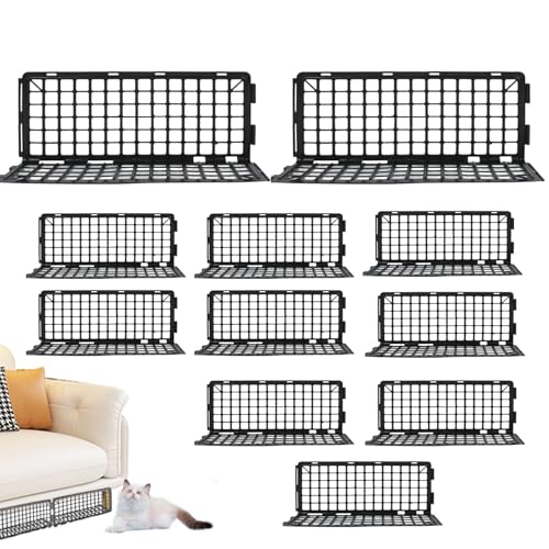 CGACCSD Unterbettgitter für Tiere, verstellbar, 12 Stück, Schutz für Haus, Schlafzimmer, Wohnzimmer, Haustiere, Sofa CGACCSD Unterbettgitter für Tiere, verstellbar, 12 Stück, Schutz für Haus, Schlafzimmer, Wohnzimmer, Haustiere, Sofa von CGACCSD