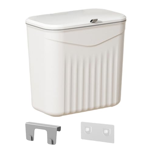 CGACCSD Wandmontierter Mülleimer - Wandmontierter Mülleimer Mit Deckel,Ordnungssystem Für Wohnung Home Office Unter Schrank Wäscheraum von CGACCSD