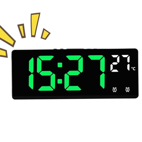 CGACCSD Wecker Fürs Schlafzimmer, Sprachsteuerung Digitaler Wecker, Coole Gadgets als Uhr und Schlafhilfe für Tisch Studentenzimmer Schlafzimmer Nachttisch Erwachsene Kinder Schwereschläfer von CGACCSD