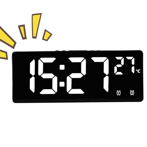 CGACCSD Wecker Fürs Schlafzimmer | Schlummerfunktion Schreibtisch Digitaluhr - Coole Gadgets als Uhr und Schlafhilfe für Tisch Studentenzimmer Schlafzimmer Nachttisch Erwachsene Kinder Schwereschläfer CGACCSD Wecker Fürs Schlafzimmer | Schlummerfunktion Schreibtisch Digitaluhr - Coole Gadgets als Uhr und Schlafhilfe für Tisch Studentenzimmer Schlafzimmer Nachttisch Erwachsene Kinder Schwereschläfer von CGACCSD