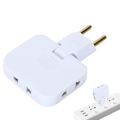 Steckdosenadapter, Steckdosenverlängerung | 3-Wege-Steckdose | Überlastungsschutz, multifunktionale Wandsteckdose für den Innenbereich, 2500 W, platzsparend von CGACCSD