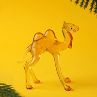 Glas Kamel Figur | Gelb Geschenkbox Sammlerstück Dekorativ Wohnaccessoire Geschenk Für Alle von CGBGiftware