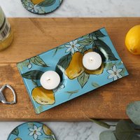Sicilianisch Zest Glas Twin Teelichthalter Platte in Geschenkbox von CGBGiftware