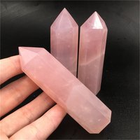 1 Stück Natürlicher Rosa Quarz Kristall Obelisk, Dekoration, Kristall Ornamente, Kristall Energie, Kristall Heilung, Kristall Mineral Turm, 70G+ von CGCrystal