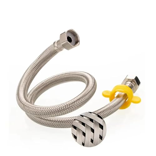 1/2 Zoll Warm- Und Kaltwasserhahn-Zulaufschlauch Edelstahlhahn Geflochtene Wasserleitung Warmwasserbereiter Metallschlauch(50CM) von CGDVYHZXT