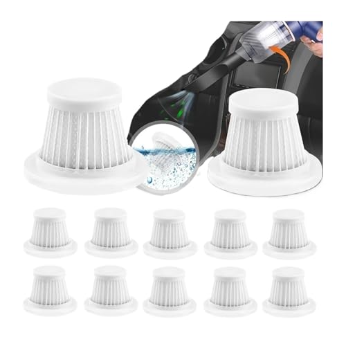 Staubsaugerfilter-Ersatz, Home Car Element Handstaubsauger Kabelloser Ersatzfilter-Zusatz(10PCS) von CGDVYHZXT