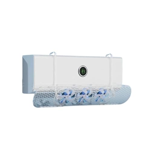 Windabweiser For Klimaanlagen Mit Ventilator, Anti-Direkt-Blase, Wandmontierter Universeller Kaltluftauslassschutz Und Windleitabdeckung(Blue fan blade) von CGDVYHZXT
