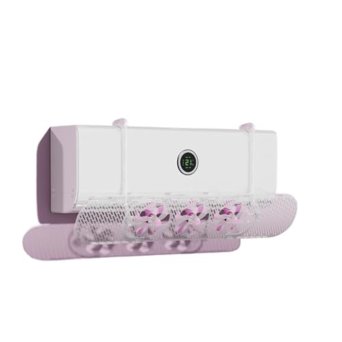 Windabweiser For Klimaanlagen Mit Ventilator, Anti-Direkt-Blase, Wandmontierter Universeller Kaltluftauslassschutz Und Windleitabdeckung(Pink fan blades) von CGDVYHZXT