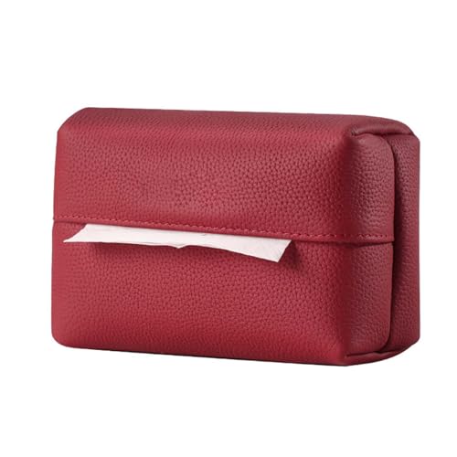 CGDXG Autotaschentuchbox aus Echtleder für Honda Accord LX/Touring/Hybrid Touring 2010-2025, Leder Taschentuch Boxhalter Universell für Vorder Rücksitz Organisiert Innenraum,Red CGDXG Autotaschentuchbox aus Echtleder für Honda Accord LX/Touring/Hybrid Touring 2010-2025, Leder Taschentuch Boxhalter Universell für Vorder Rücksitz Organisiert Innenraum,Red von CGDXG