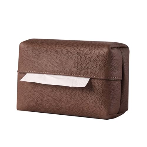 CGDXG Autotaschentuchbox aus Echtleder für Honda Fit LX Hatchback 2010-2020, Leder Taschentuch Boxhalter Universell für Vorder Rücksitz Organisiert Innenraum,Brown CGDXG Autotaschentuchbox aus Echtleder für Honda Fit LX Hatchback 2010-2020, Leder Taschentuch Boxhalter Universell für Vorder Rücksitz Organisiert Innenraum,Brown von CGDXG