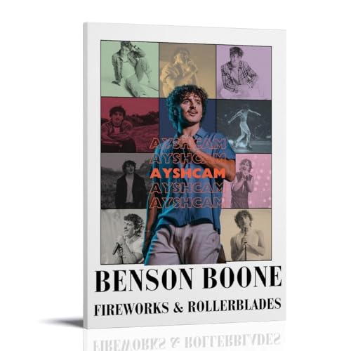 Benson Boone Wasserfestes Leinwand-Poster, Wandkunst, HD-UV-beständiger Druck, geeignet für Wohnzimmer und Flur, ein tolles Geschenk, Rahmenstil, 20 x 30 cm von CGHSDJ