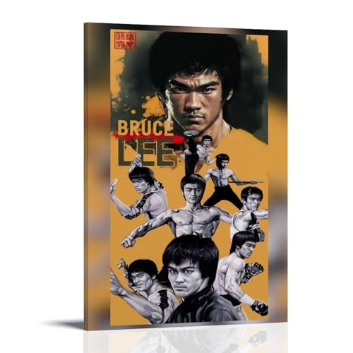 Bruce Lee, wasserfestes Leinwand-Poster, Wandkunst, HD-UV-beständiger Druck, geeignet für Wohnzimmer und Flur, ein tolles Geschenk, Rahmenstil, 60 x 90 cm Bruce Lee, wasserfestes Leinwand-Poster, Wandkunst, HD-UV-beständiger Druck, geeignet für Wohnzimmer und Flur, ein tolles Geschenk, Rahmenstil, 60 x 90 cm von CGHSDJ