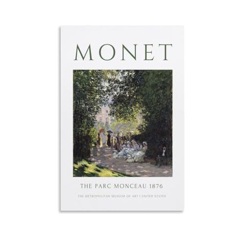 Claude Monet Malerei, wasserfestes Leinwand-Poster, Wandkunst, HD-UV-beständiger Druck, geeignet für Wohnzimmer und Flur, ein tolles Geschenk, ungerahmt, 60 x 90 cm von CGHSDJ