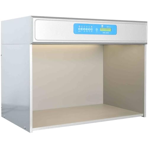 CGLYYDS Farbbewertungsschrank Farbanpassungsbox mit 6 Lichtquellen, Laborfarben -Matching Light Box Tester Maschine für Stoff Textil Kleidung Druck von CGLYYDS