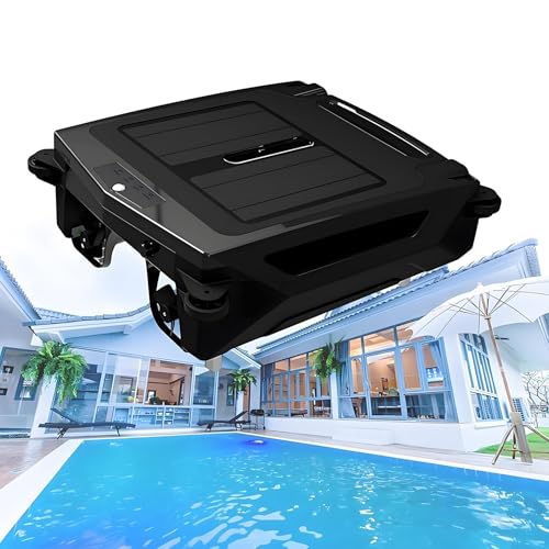 CGLYYDS Poolroboter, solarbetriebener automatischer Pool-Skimmer-Roboter mit Dual-Ladefunktion und Fluchtfunktion, automatischer Poolreiniger für alle Pooltypen von CGLYYDS
