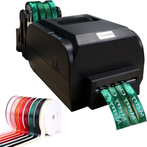 CGLYYDS Satinband-Druckmaschine, 3-reihiger digitaler Banddrucker, Stempeldruckmaschine für Geschenkverpackungen, 12–20 mm Breite, 150 mm/s, Druckauflösung: 200 DPI von CGLYYDS