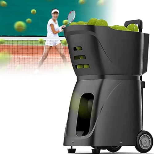 CGLYYDS Tennisballwerfer, automatische Wurfmaschine, Trainer/Werfer/Ausrüstung für das tägliche Training, Mobile App-Steuerung, 100 große Kapazität, für alle Liebhaber von Tennisspielern von CGLYYDS
