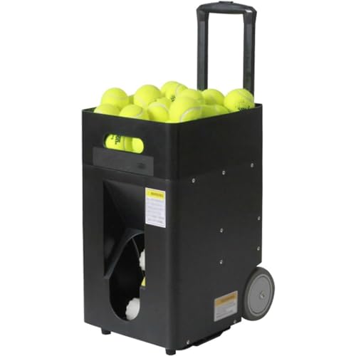 CGLYYDS Tragbare Tennisballmaschine, automatische Wurfmaschine, Trainer/Werfer/Ausrüstung für das tägliche Training, Einstellbarer Abwurfwinkel, 50 Bälle, für Anfänger, Solo-Trainingssportarten von CGLYYDS