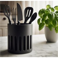 stilvoller Runder Utensilienhalter, Besteckhalter, Küchenorganisation, Küchenutensilienhalter von CGLivingDesign