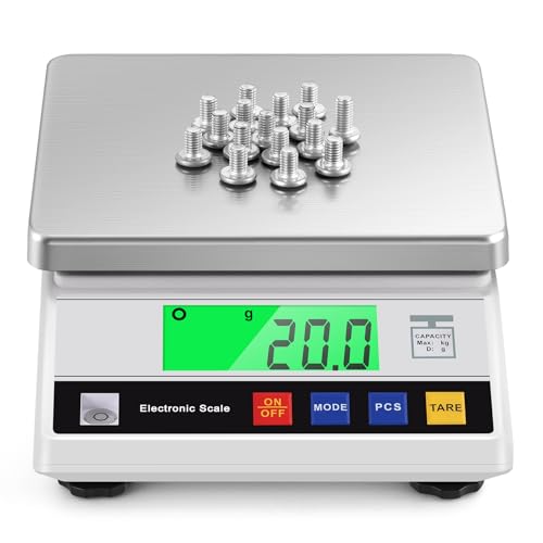 CGOLDENWALL Hochpräzise Analysenwaage 0.1g Digitale Elektronische Industrielle Präzisionswaage Intelligente Wissenschaftliche Laborwaage mit Zähl&Tarafunktion (6kg, 0.1g) von CGOLDENWALL