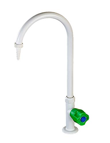 CGOLDENWALL Labor-Wasserhahn, Desktop-Kupfer-Waschbeckenarmatur, Einzeldüsenanschluss für Labor, Krankenhaus, Schulen, Hochschulen (1101 Kupfer-Parallelschalter) von CGOLDENWALL