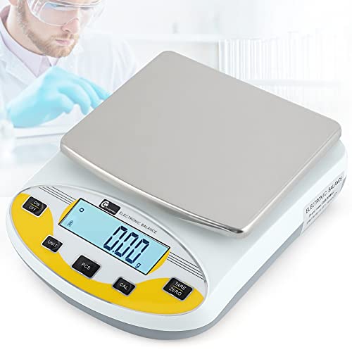 CGOLDENWALL Laborwaage durch Präzise Kalibrierung mit 5000g,0.01g Genauigkeit Digitale Analytische Elektronische Präzisionswaagefür Küche&Schmuck&Industrie Waage mit Peeling&Gedächtnis&Fehleranzeige von CGOLDENWALL