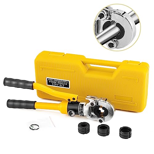 CGOLDENWALL Hydraulische Rohr-Crimpzange, mit TH16 20 26 32 mm² Formen, mit 360° Drehbarem Kopf, 16T, für Kupfer/Aluminium Kunststoff/Pex/PB-Rohr CGOLDENWALL Hydraulische Rohr-Crimpzange, mit TH16 20 26 32 mm² Formen, mit 360° Drehbarem Kopf, 16T, für Kupfer/Aluminium Kunststoff/Pex/PB-Rohr von CGOLDENWALL