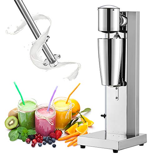 Cgoldenwall Milchshake Maschine Kommerzielle Elektrische Einkopf-Milchshake Trinkmixer 18000U/MIN mit 2 GANG Schalter 800ML Mixbecher für Bananen/Papaya-Milchshake/Cocktail-Mischen von CGOLDENWALL