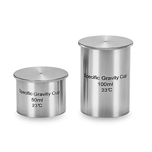 Density Specific Gravity Cups 50cc/ml 100cc/ml Stainless steel von CGOLDENWALL
