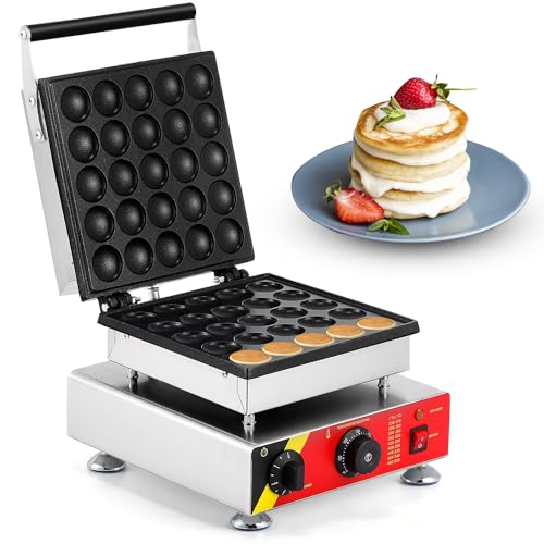 cgoldenwall NP-800 Commercial Mini Muffin Maschine Antihaft Dorayaki Maker Automatische Poffertjes Grill Maschine Dutch Pfannkuchen Maschine Waffelautomat Waffeleisen Baker 110 V/220 V - 220V von CGOLDENWALL