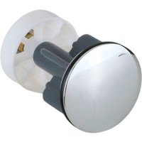 CGS - Universeller Ersatzdeckel für Müllabfälle mit chromfarbenem Pop-Up-Stecker T007L.01 Chrom von CGS