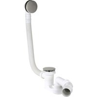 Universelle Badewannen-Ablaufsäule mit Überlaufabdeckung und Edelstahl-Ablauf CGS TKSK14-INOX Rostfreier Stahl von CGS