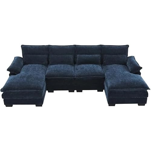 CGTENBS Couch mit Ottomane Chaiseline, leinenähnlich, cremefarben, luxuriös, modulares Wohnzimmer-Sofa-Set CGTENBS Couch mit Ottomane Chaiseline, leinenähnlich, cremefarben, luxuriös, modulares Wohnzimmer-Sofa-Set von CGTENBS