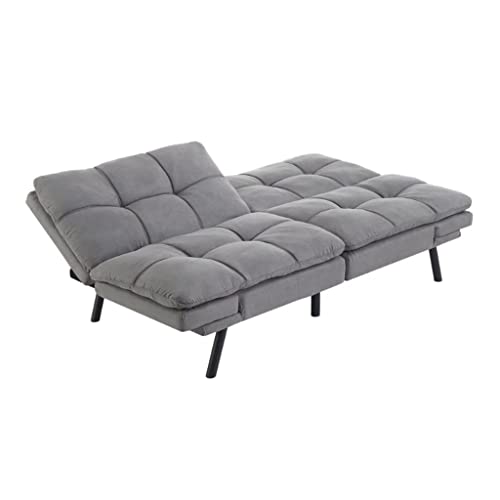 CGTENBS Futon aus Memory-Schaum, multifunktional, wandelbar, zusammenklappbar, Sofa, Schwarz von CGTENBS