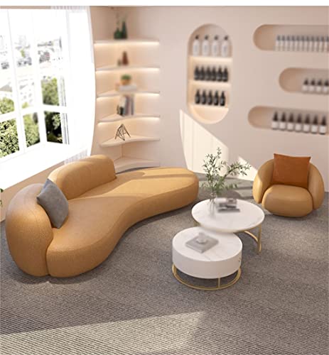 CGTENBS Gewölbte Akzent-Sofa-Punkte, Lounge-Bodenstange, Chaiselon-Sofa, Salonmöbel, (D) von CGTENBS