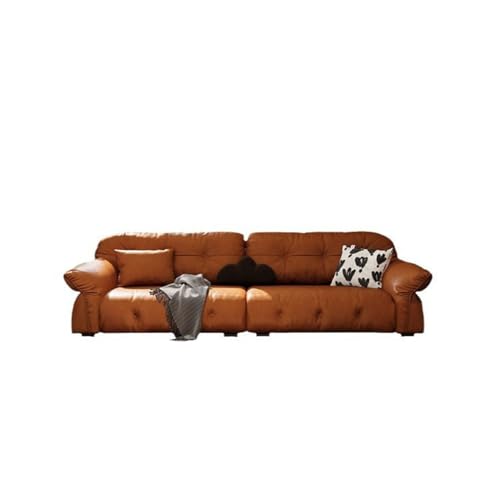 CGTENBS Vintage-Sofa-Set, mittelalterlich, gerade Reihe, Dreisitzer, kleines Wohnzimmer-Sofa (240 cm) von CGTENBS