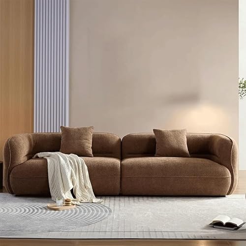 Getuftete Rückenlehne, Bouclé-Stoff, Wolken-Couch, luxuriös, bequem, extra tief, modulares Sektionalsofa von CGTENBS