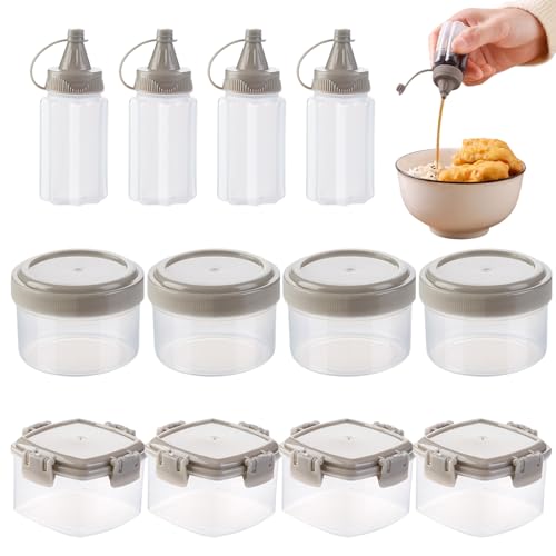 12 -pcs -Gewürzbehälter, tragbare Plastik -Gewürzflaschen mit runden und quadratischen Kasten Gewürzgläser leicht zu reinigen Küchenzubehör für Haushaltsraum 12 -pcs -Gewürzbehälter, tragbare Plastik -Gewürzflaschen mit runden und quadratischen Kasten Gewürzgläser leicht zu reinigen Küchenzubehör für Haushaltsraum von CGTQROVR