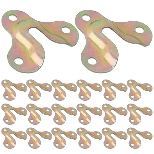 20pcs Schlüsselloch Kleiderbügel Eisenbilder Rahmenstügel, resistente Spiegel Wandhalterung für Kleiderregalbecher Holzbrett von CGTQROVR