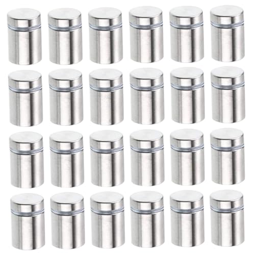 24 pcs Abstandsschrauben perfekt für Glas/Acryl 19x25mm Edelstahlschild Abstandsschrauben mit verstellbaren Kappe Stand ab Wandhalterungen perfekt für Werbung 24 pcs Abstandsschrauben perfekt für Glas/Acryl 19x25mm Edelstahlschild Abstandsschrauben mit verstellbaren Kappe Stand ab Wandhalterungen perfekt für Werbung von CGTQROVR