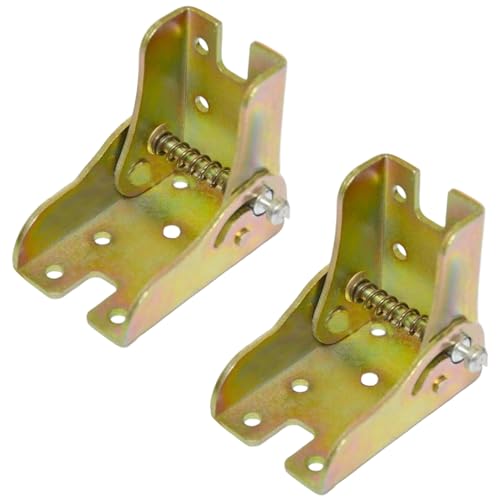 2pcs Klapptischscharniere, 90 ° Selbstverriegelungsstahltisch Beinhalterung Multifunktionales Verriegelungsscharnier für Arbeitsplätze, Küche, Tische, Golden von CGTQROVR