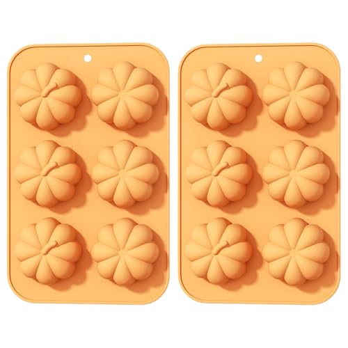2pcs Kürbisform 6 Hohlraum Halloween Silicon Halloween Formen 3D -Requisiten zur Herstellung von Seifenkerzen -Süßigkeiten Muffins Pralinen Kuchen 2pcs Kürbisform 6 Hohlraum Halloween Silicon Halloween Formen 3D -Requisiten zur Herstellung von Seifenkerzen -Süßigkeiten Muffins Pralinen Kuchen von CGTQROVR