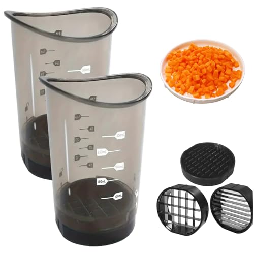 2pcs Obst Gemüse Slicer Multifunktional klarer Obst Slicer Tasse mit abnehmbarem Pushteller -Geschirrspüler sicher und lustige Küchengeräte für Haushaltsraum 2pcs Obst Gemüse Slicer Multifunktional klarer Obst Slicer Tasse mit abnehmbarem Pushteller -Geschirrspüler sicher und lustige Küchengeräte für Haushaltsraum von CGTQROVR