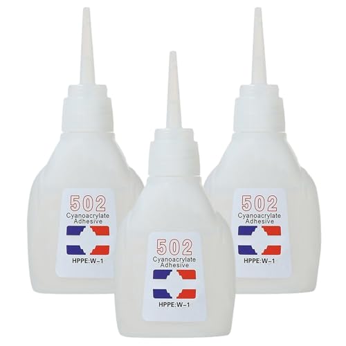 3pcs 502 Kleber 30G Instant adhäsiv wasserdichtes Schnelltrocknen 502 Superkleber für Metallglas Kunststoff Lederreparatur von CGTQROVR