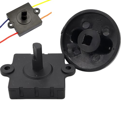 4 Position des Rotationsschalters Ersatz DC 12V 13A ABS 3 -Geschwindigkeitsschalter mit Installationsloch für Heizungs-/Decken-/Oszillationslüfter von CGTQROVR
