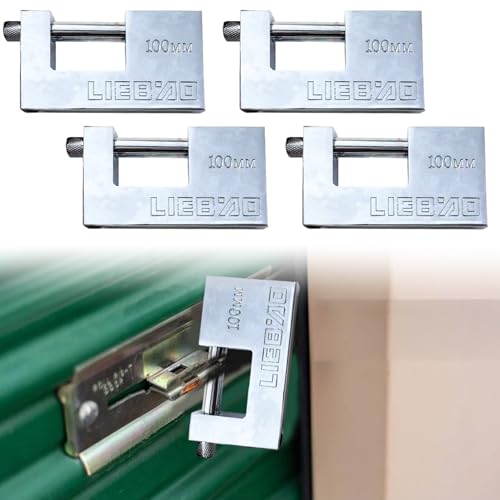 4pcs Behälter Vorhängeschloss 96mm Eisenhochzeit Vorhängeschloss mit 3 Schlüssel für Garage Warehouse Shipping Container Garage 4pcs Behälter Vorhängeschloss 96mm Eisenhochzeit Vorhängeschloss mit 3 Schlüssel für Garage Warehouse Shipping Container Garage von CGTQROVR